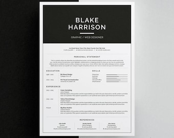blake resumecv template word photoshop indesign professional resume design - Indesign Resume Template blake resumecv template word photoshop indesign professional resume design - Indesign Resume Template