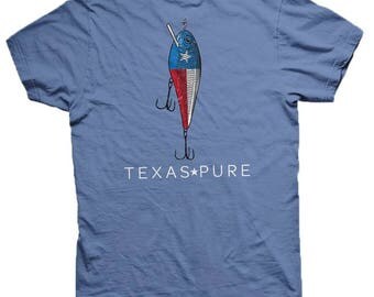 Luigi Tee 3 Fishing Lures on Grey main image 1