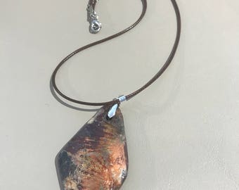 Primitive Fired Clay Pendant