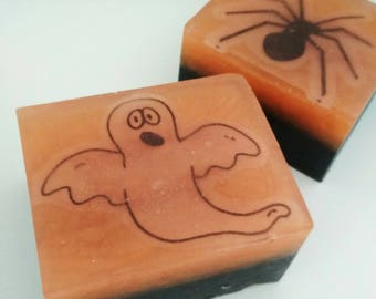 Halloween set - Halloween soap - Halloween party favor - Ghost soap - Spider soap - Kids soap - Halloween gift - Natural soap