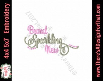 New baby embroidery design, newborn embroidery design, brand sparkling new embroidery design