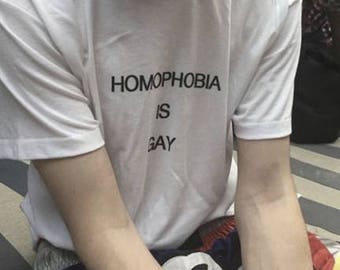 homophobia is gay shirt, why be racist, equal rights, pride, gay, lesbian, lgbt, feminism, tumblr shirt, hipster, grunge, instagram