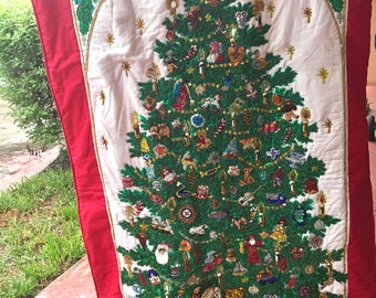 Hand beaded Christmas decoration