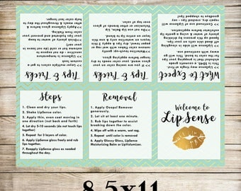 LipSense Foldable Pamphlet, LipSense Brochure, LipSense Digital Download, Digital Files, How to Apply, LipSense Party, LipSense Marketing