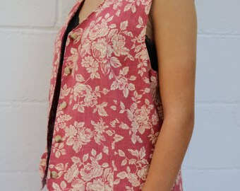 ASAYA4797 – Pastel Tweed Charm Vest 🌿✨