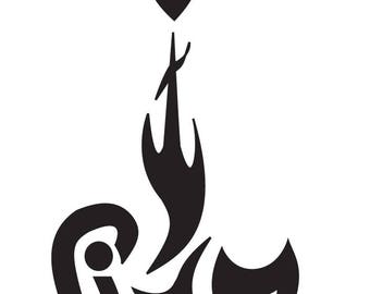 guitar vinyl decal