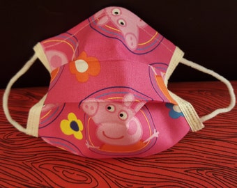 Peppa Insired -Germ Freak Designer Face Mask by Dena Tyson