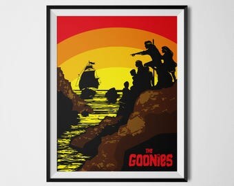 Goonies Poster, The Goonies, Goonies Print, Goonies Wall Art, Goonies Alternative Poster, 80s movie, Goonies Decor, Classic Movie Posters