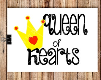 VALENTINES - Queen of Hearts Cards - PRINTABLE Valentine Cards