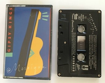 Gipsy Kings - Mosaïque - vintage cassette tape - flamenco music - catalan rumba pop - spanish andalousian - 1989 - Free shipping Canada USA