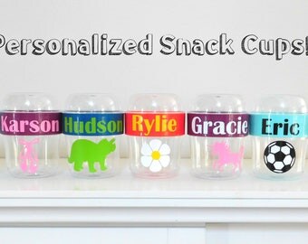Personalized Snack Cups