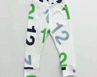 BABY & TODDLER 12 LEGGINGS - Seahawks Baby and Toddler Leggings