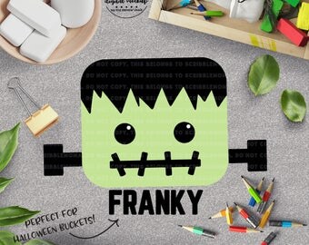 Frankenstein svg, Halloween svg, Trick or Treat svg, Halloween Cut File, svg Halloween, eps, dxf, png Cut Files for Silhouette for Cricut