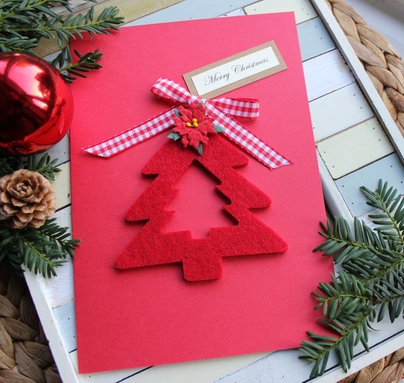Personalised Card Unique Christmas Card Handmade Love