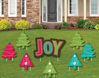 Rustic Joy Shaped Lawn Decorations Rustic Joy Shaped Lawn Decorations