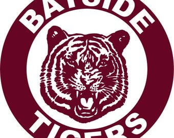 Bayside Tigers iron on decal