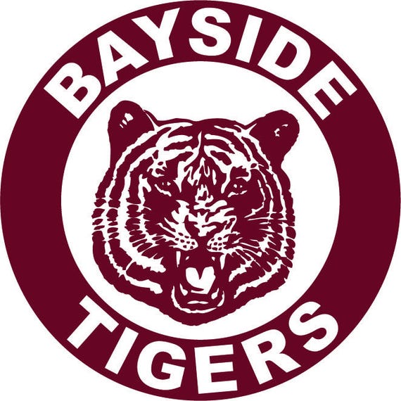 Bayside Tigers iron on decal