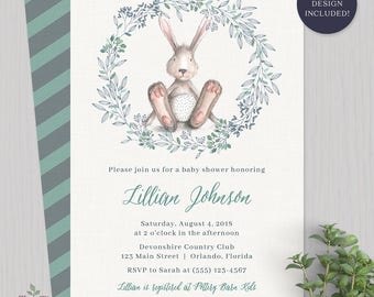 Free Bunny Baby Shower Invitations 6