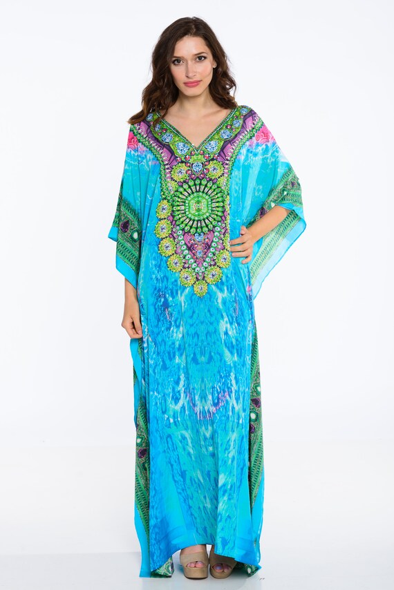 kaftan digital print kaftan caftan dress plus size dress