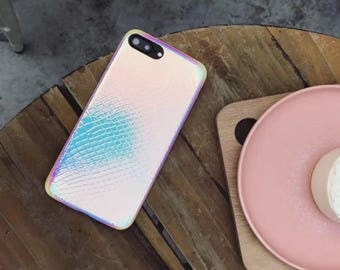 holographic mermaid phone case, holo, iPhone 6, iPhone 7, iphone 7 plus, iphone 6 plus,reflective,mermaid scales, rainbow, shiny , gift