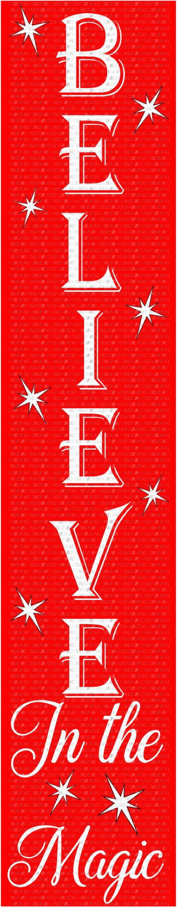 Vertical Believe Digital Image for Signs SVG PNG JPEG