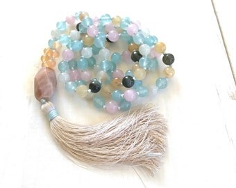 Fertility Mala Beads, Healing Mala For Women, Change Of Life Mala, Childbirth Mala Beads, 108 Bead Mala, Yoga Meditation, Natural Healing