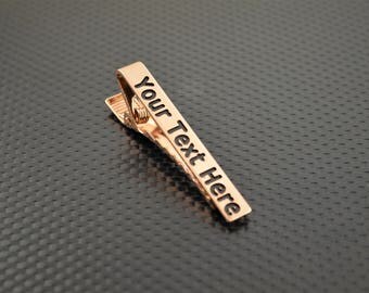 Copper Tie Bar, Copper Tie Clip, Copper Wedding, Groomsmen Gift, Personalized Tie Bar, Custom Tie Bar, Tie clip, Copper Gift,Custom Tie Clip