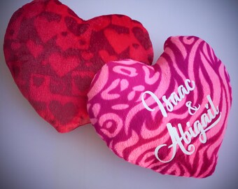 plush valentine hearts