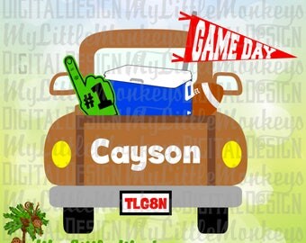 Football SVG ~ Tailgating Svg ~ Truck SVG ~ Pickup Truck svg ~ Kids svg ~ TLG8N svg ~ Commercial Use SVG ~ Cut File ~ Clipart dxf-eps-png