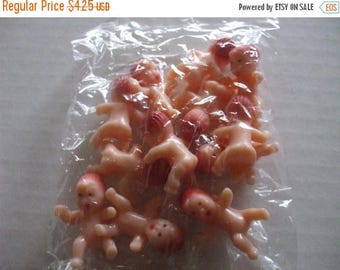 Sale Mini Plastic Babies 12 New in Package Cake Decorating Baby Shower Dollhouse Doll House Favors About 1"