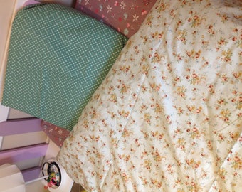 Collection "Retro Flowers" duvet cover and pillow cover