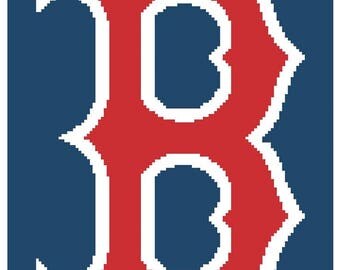 Boston Red Sox Lapghan Digital Crochet Pattern