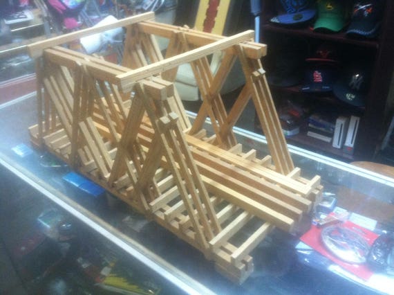 G Scale Wood Truss Model Train Bridge