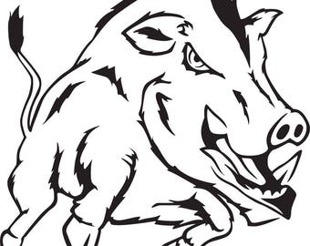 RAZORBACKS HOG SVG