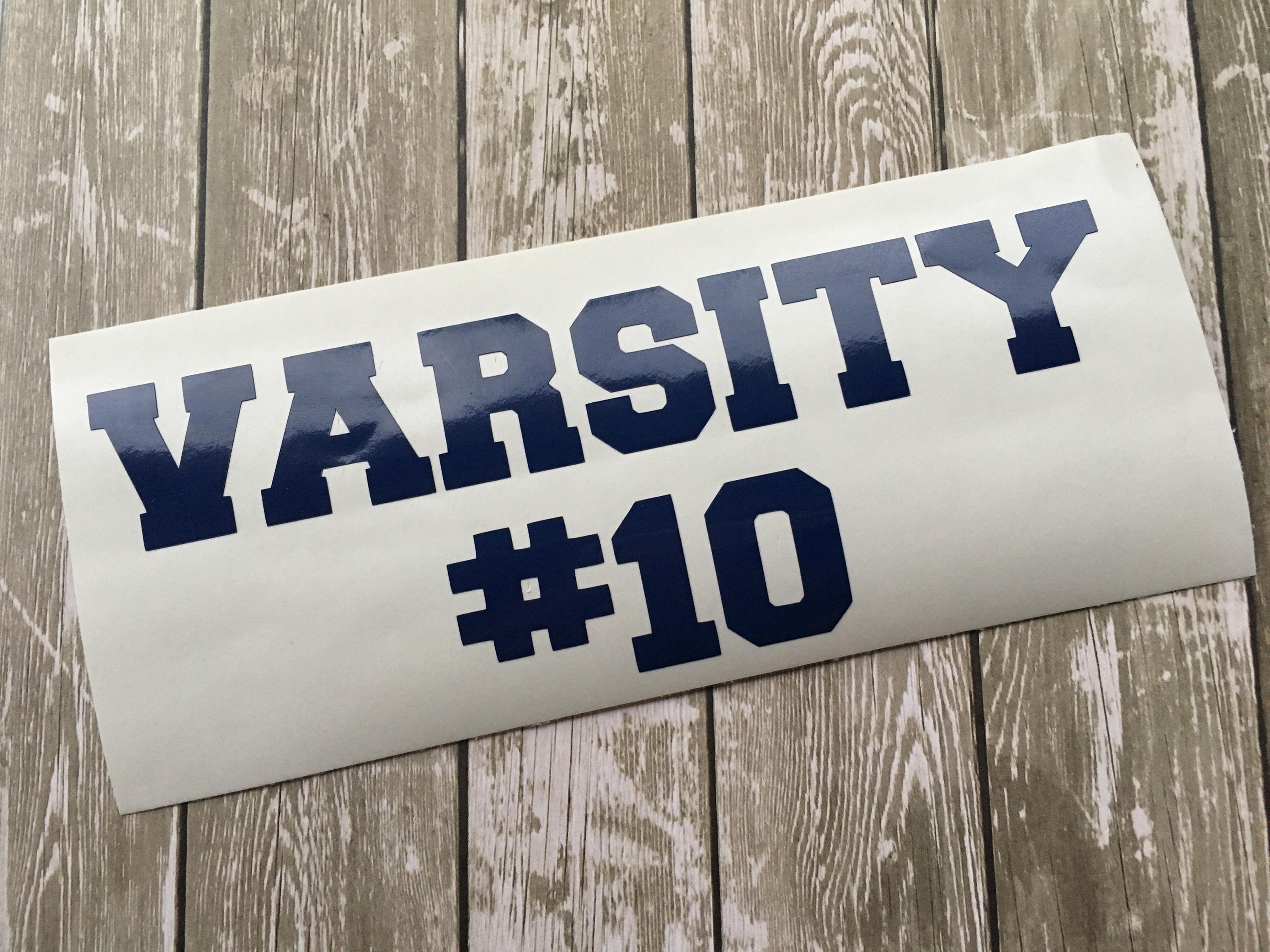 VARSITY Customized Car Decal High School Sports Decal