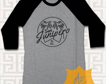 Black Mirror Shirt San Junipero Shirt T-Shirt Black Mirror 3/4 Shirt Raglan San Junipero Shirt For Men and Women Adult Unisex MB004