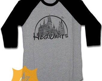 Hogwarts Shirt Hogwarts Tshirt Hogwarts T Shirt Hogwarts Alumni Shirt 3/4 Shirt Raglan Funny Shirt Shirt Adult Unisex Hogwarts1