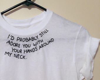 Arctic Monkeys 505 Lyric shirt | CUSTOMIZABLE