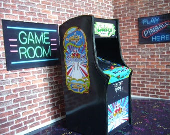 Galaga Miniature Arcade Machine Model - 1/12th Scale