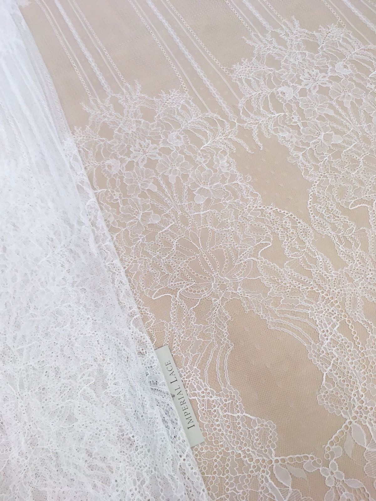 White lace fabric, Embroidered lace, French Lace, Wedding Lace, Bridal ...