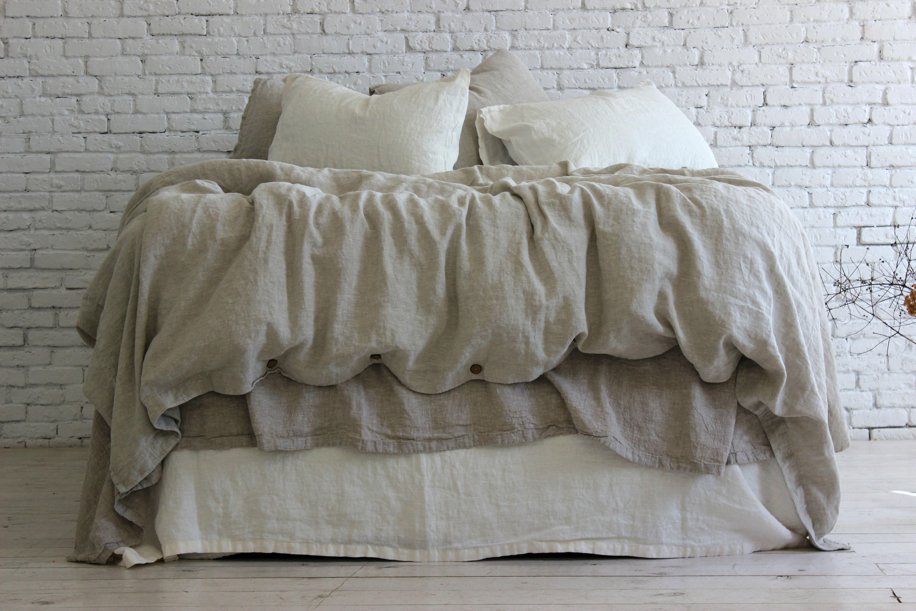 Double Duvet Cover 100 Linen Stone Washed Duvet Cover Natural 9 Colors Super Soft Anic European Us