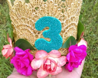 Moana, Princess Crown, Birthday Crown, Princess Moana, Flower Crown, Hawaiian