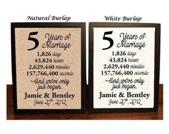 5th Anniversary | 5 Year Anniversary | 5th Anniversary Gift | 5 Years Together | Fifth Anniversary Gift | 5th Anniversary gift for her