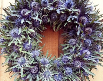 Thistle Wreath - Door Wreath - Seaholly - Eryginium - Country - Wreath