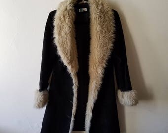 Brown Zip Up Leather Penny Lane Coat