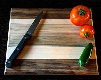 Small Walnut/Sapele/Maple Cutting board
