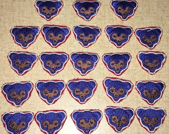 Lot of 23 Small Sized Chicago Cubs Bear Cub Patches