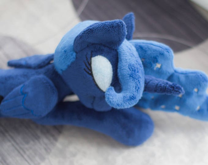 Sleeping Princess Luna - Custom Plush - Stuffed Animal Toy