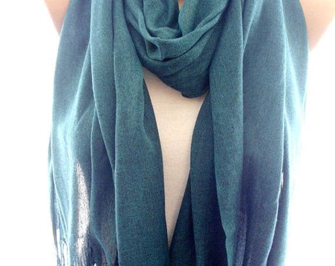 Oil green pashmina scarf, pashmina shawl, scarves for women, soft scarf, cozy scarf, trendy scarf