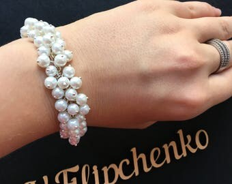 Bridal bracelet, flower girl bracelet, bracelet vine, wedding bracelet